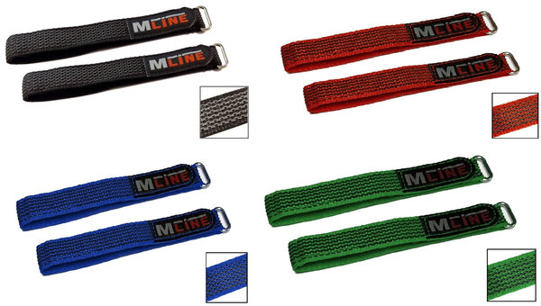 MLine Battery-Strap/Klettverschluss mit Gummierung und Metallring für Akkuhalter 2x30cm (2)